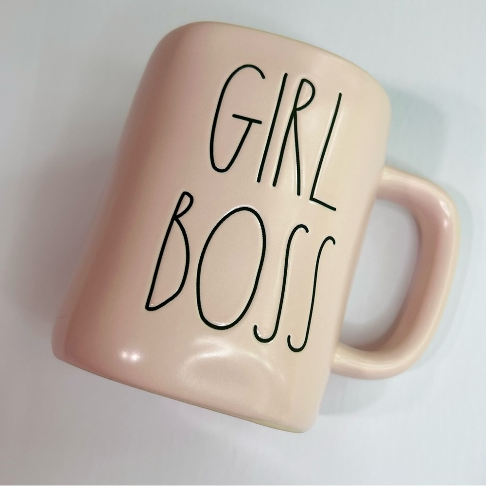 Rae Dunn Pink Girl Boss Mug